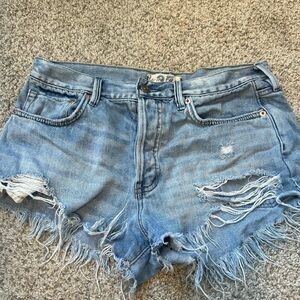 Free people jean shorts size 27